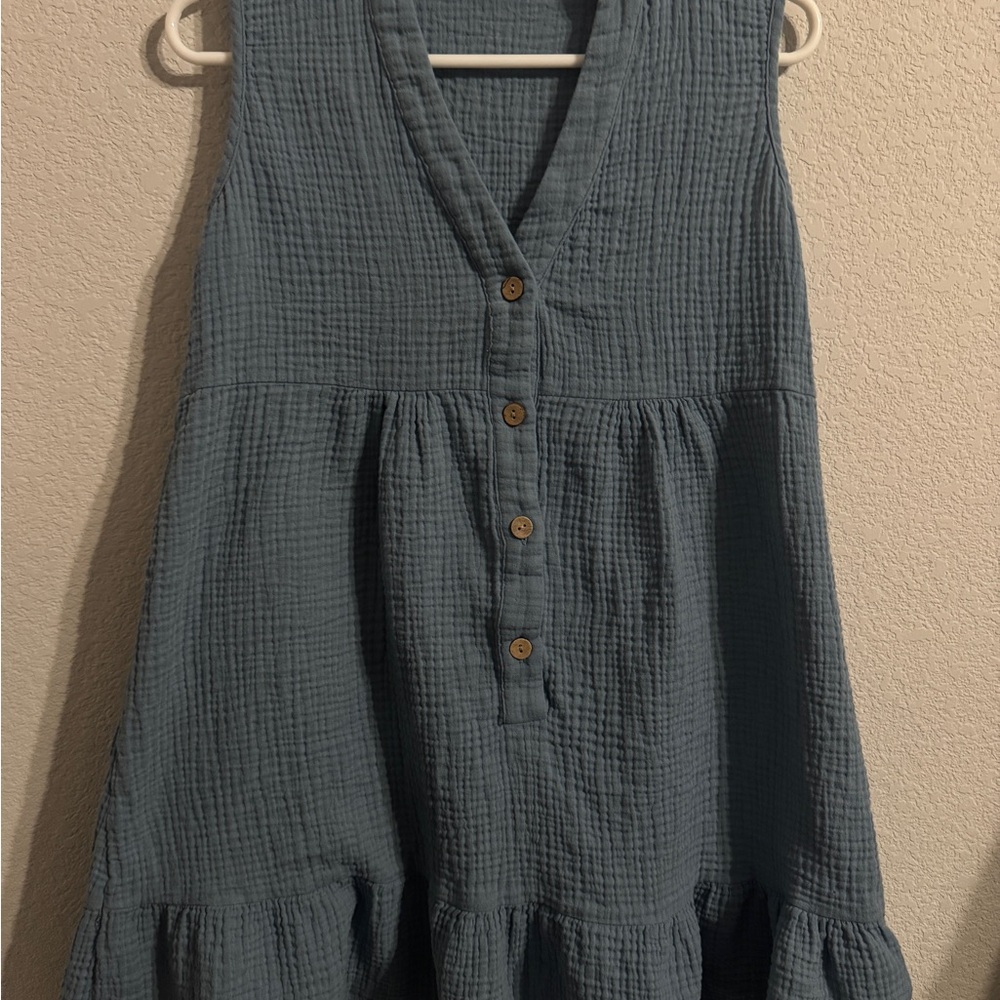 CUPSHE Sleeveless Short Dress Cotton
